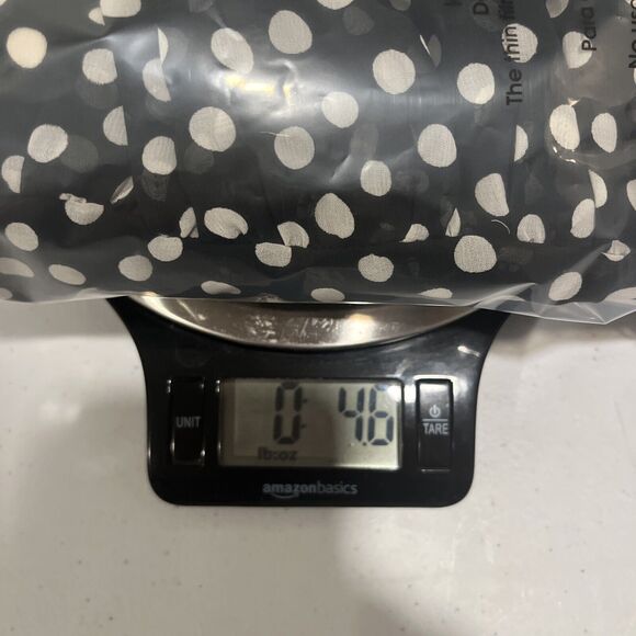 Everly Women's Sheer Polka Dot Tunic Black White L Preppy Coquette Flowy Whimsy - Picture 11 of 12